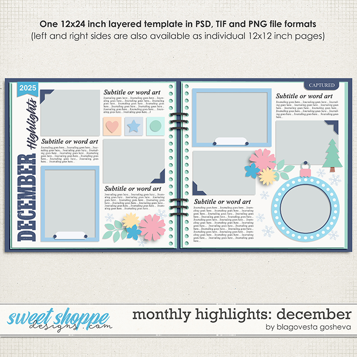 Monthly Highlights: December {layered templates} by Blagovesta Gosheva