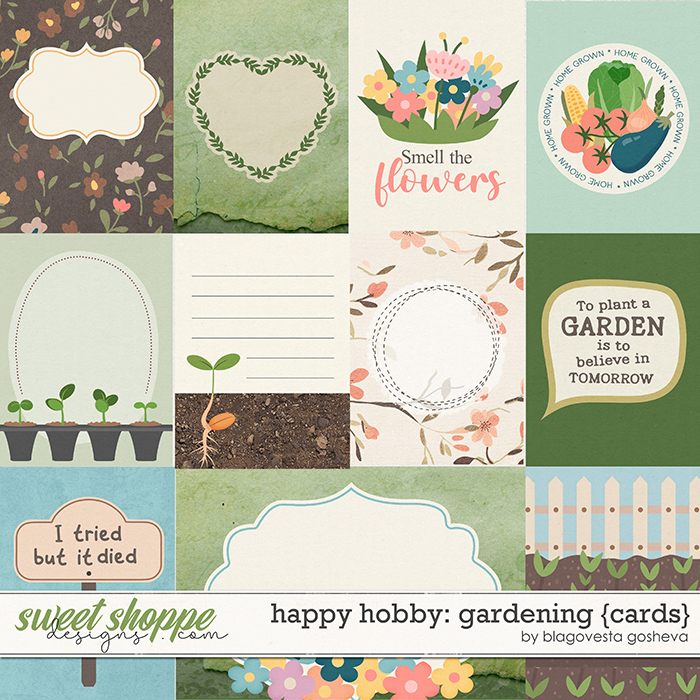 Happy Hobby: Gardening {cards} by Blagovesta Gosheva