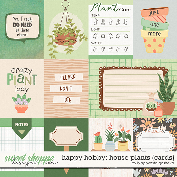Happy Hobby: House Plants {cards} by Blagovesta Gosheva