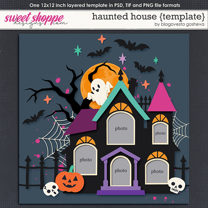 Haunted House {layered template} by Blagovesta Gosheva
