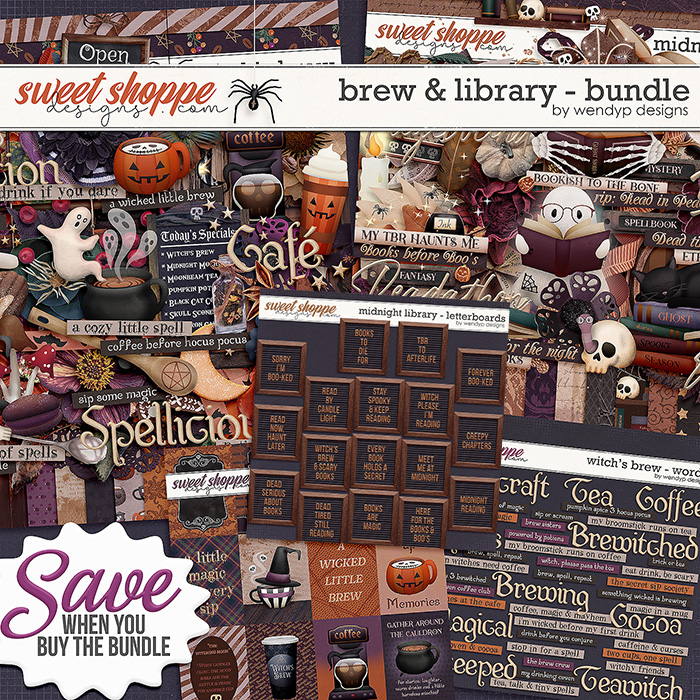Brew & Library - Bundle by WendyP Designs