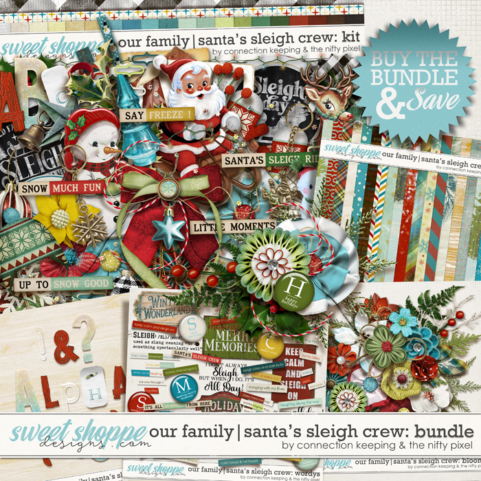 Our Family: Santa's Sleigh Crew Bundle by The Nifty Pixel and Connection Keeping