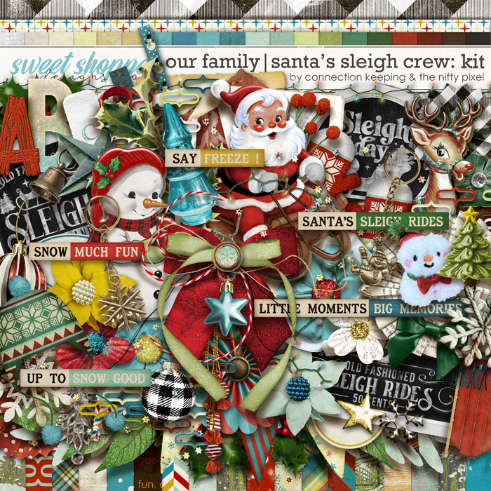 Our Family: Santa's Sleigh Crew Kit by The Nifty Pixel and Connection Keeping