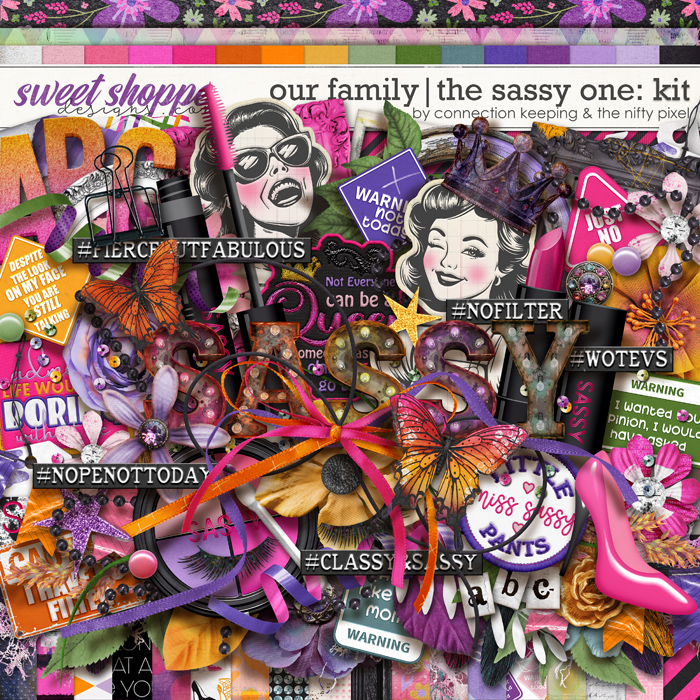 Our Family: The Sassy One Kit by The Nifty Pixel and Connection Keeping