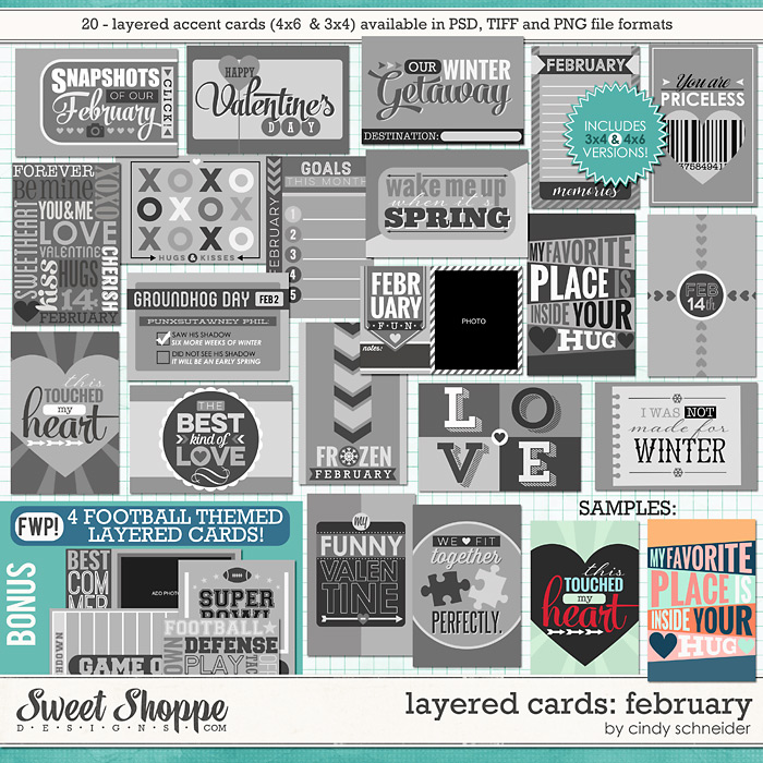 Cindy's Layered Cards: February Edition by Cindy Schneider