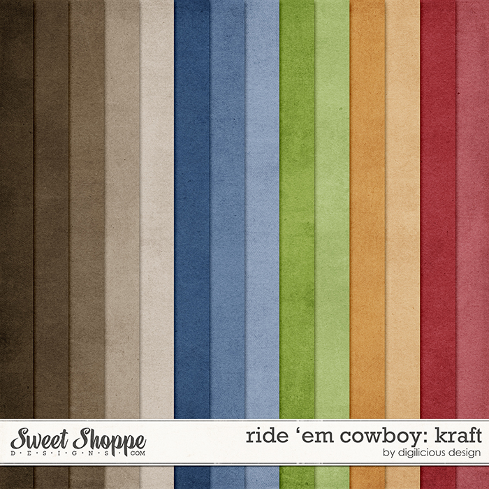 Ride 'em Cowboy Kraft by Digilicious Design