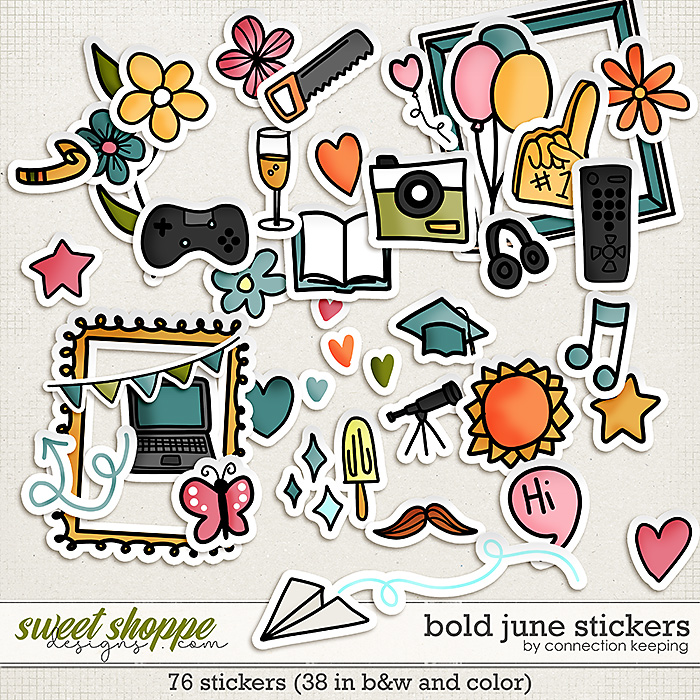 Bold June Stickers by Connection Keeping Bold June Stickers by Connection Keeping
