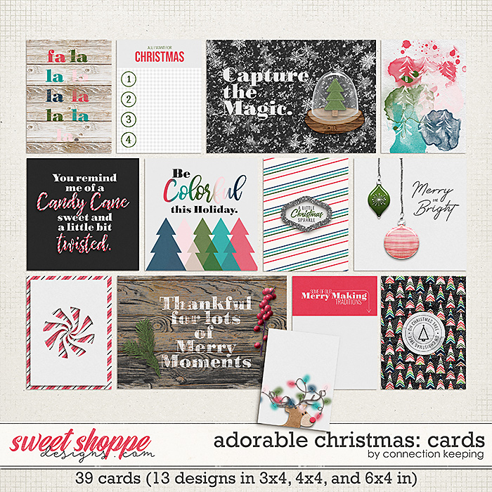 Adorable Christmas Journal Cards by Connection Keeping