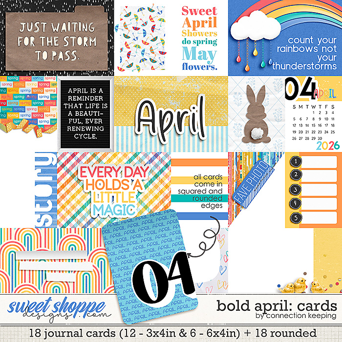 Bold April Journal Cards by Connection Keeping
