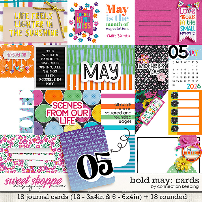 Bold May Journal Cards by Connection Keeping