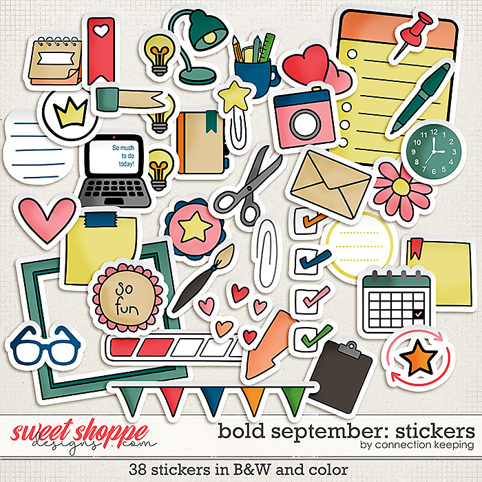 Bold September Stickers by Connection Keeping Bold September Stickers by Connection Keeping