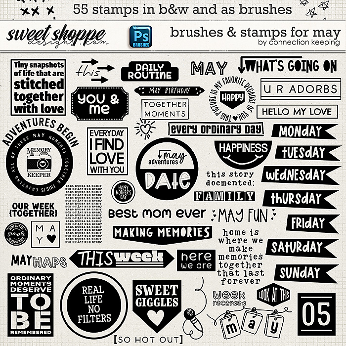 Brushes & Stamps for May by Connection Keeping