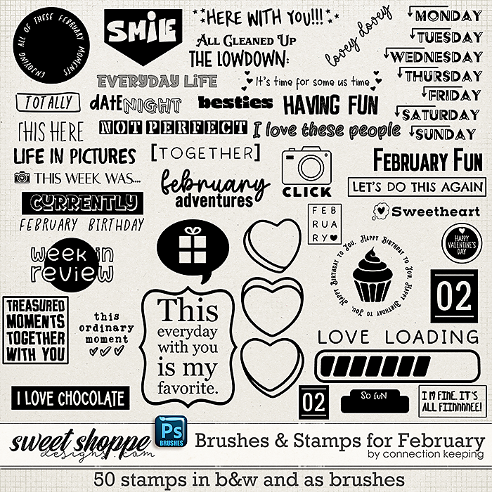 Brushes & Stamps for February by Connection Keeping