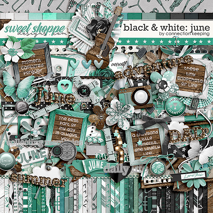 Black & White: June Kit by Connection Keeping