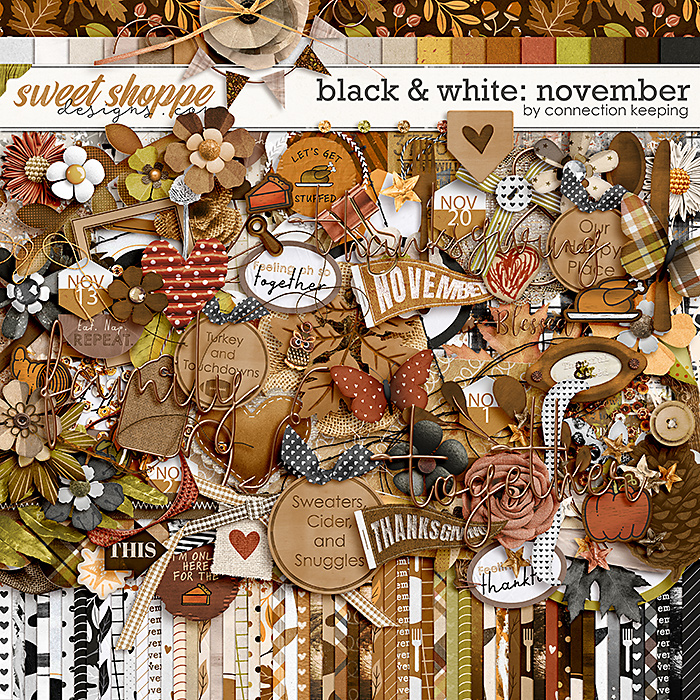 Black & White: November Kit by Connection Keeping