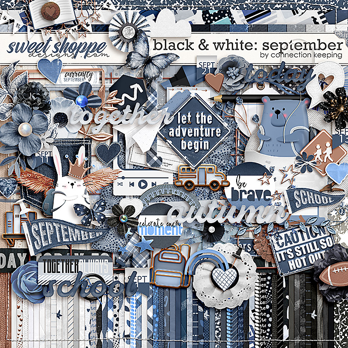 Black & White: September Kit by Connection Keeping