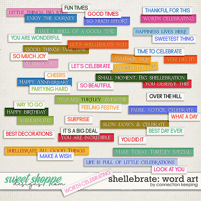 Shellebrate Wordart by Connection Keeping