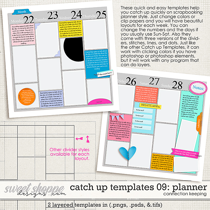 Catch Up Templates 09: Planner by Connection Keeping Catch Up Templates 09: Planner by Connection Keeping