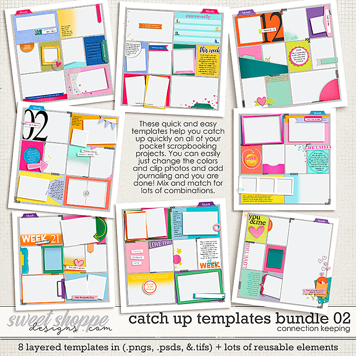 Catch Up Templates Bundle 02 by Connection Keeping