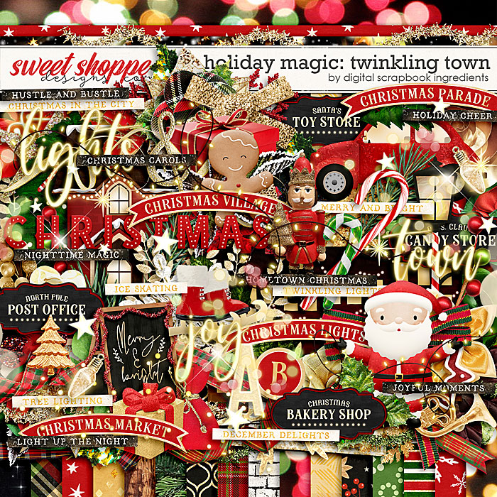 Holiday Magic: Twinkling Town by Digital Scrapbook Ingredients