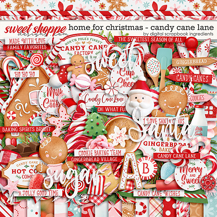 Home For Christmas: Candy Cane Lane by Digital Scrapbook Ingredients