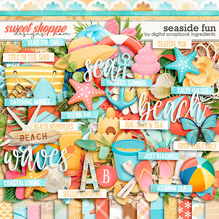 *FREE with your $10 Purchase* Seaside Fun by Digital Scrapbook Ingredients *FREE with your $10 Purchase* Seaside Fun by Digital Scrapbook Ingredients