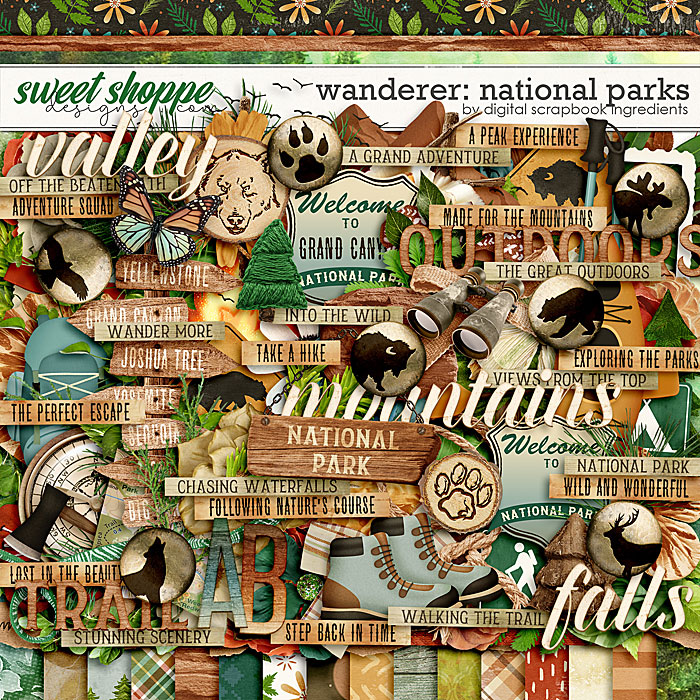 Wanderer: National Parks by Digital Scrapbook Ingredients