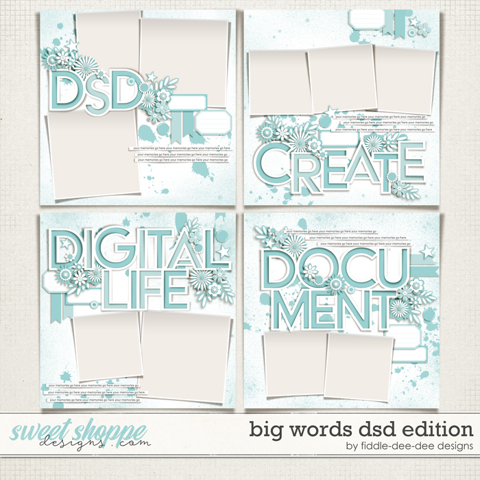 Big Words DSD Edition by Fiddle-Dee-Dee Designs