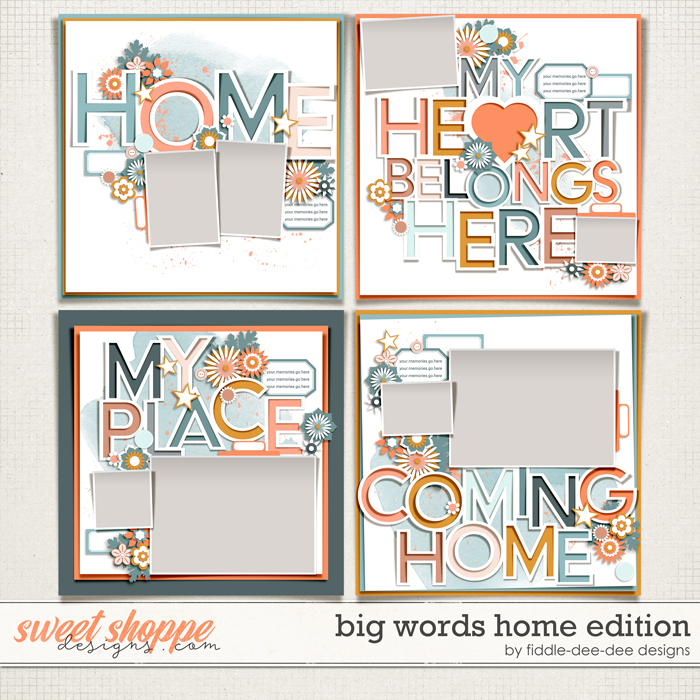 Big Words Home Edition by Fiddle-Dee-Dee Designs