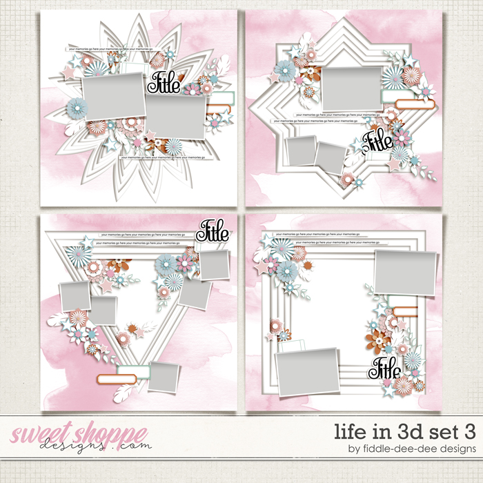Life In 3D Set 3 by Fiddle-Dee-Dee Designs