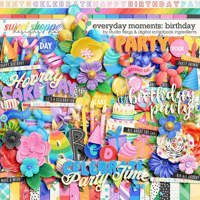 Everyday Moments: Birthday by Studio Flergs & Digital Scrapbook Ingredients