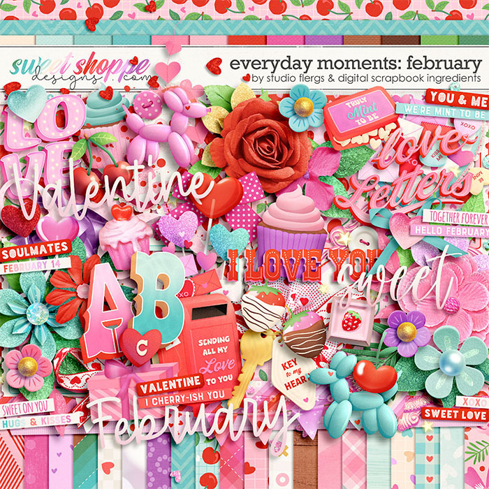 Everyday Moments: February by Studio Flergs & Digital Scrapbook Ingredients