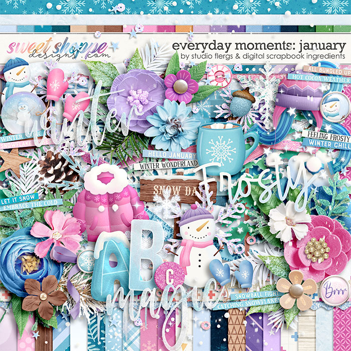 Everyday Moments: January by Studio Flergs & Digital Scrapbook Ingredients Everyday Moments: January by Studio Flergs & Digital Scrapbook Ingredients