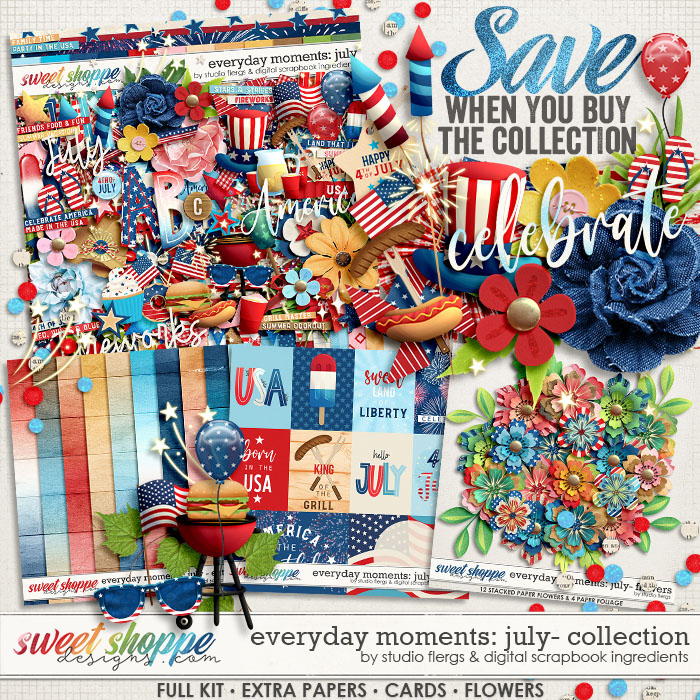 Everyday Moments: July Bundle by Studio Flergs & Digital Scrapbook Ingredients