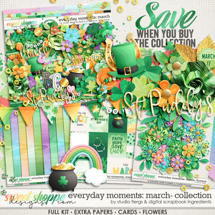 Everyday Moments: March Bundle by Studio Flergs & Digital Scrapbook Ingredients