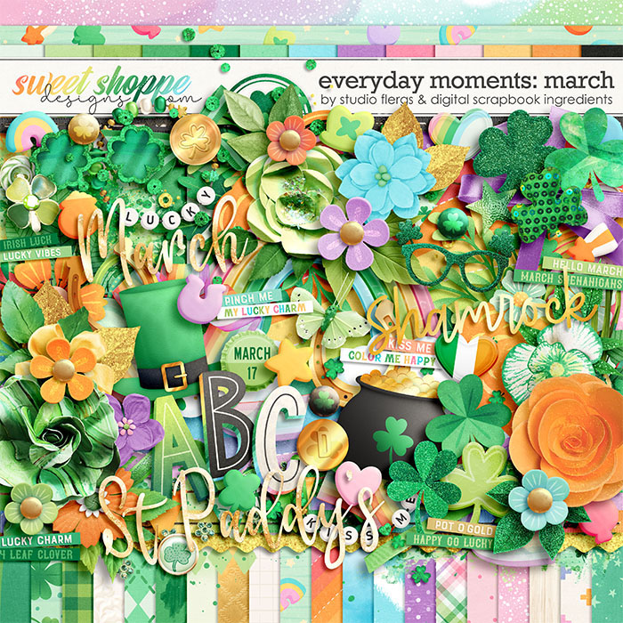 Everyday Moments: March by Studio Flergs & Digital Scrapbook Ingredients
