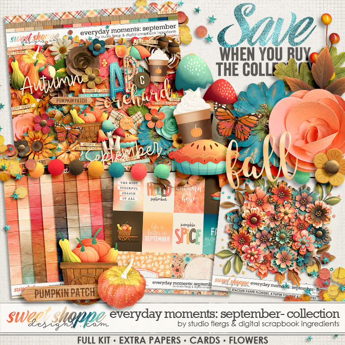 Everyday Moments: September Bundle by Studio Flergs & Digital Scrapbook Ingredients Everyday Moments: September Bundle by Studio Flergs & Digital Scrapbook Ingredients