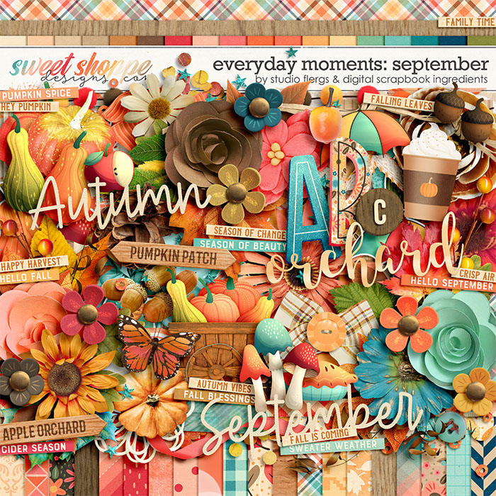 Everyday Moments: September by Studio Flergs & Digital Scrapbook Ingredients
