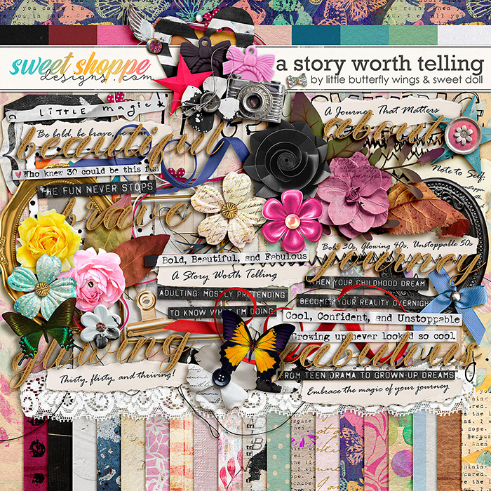 A Story Worth Telling kit by Little Butterfly Wings & Sweet Doll