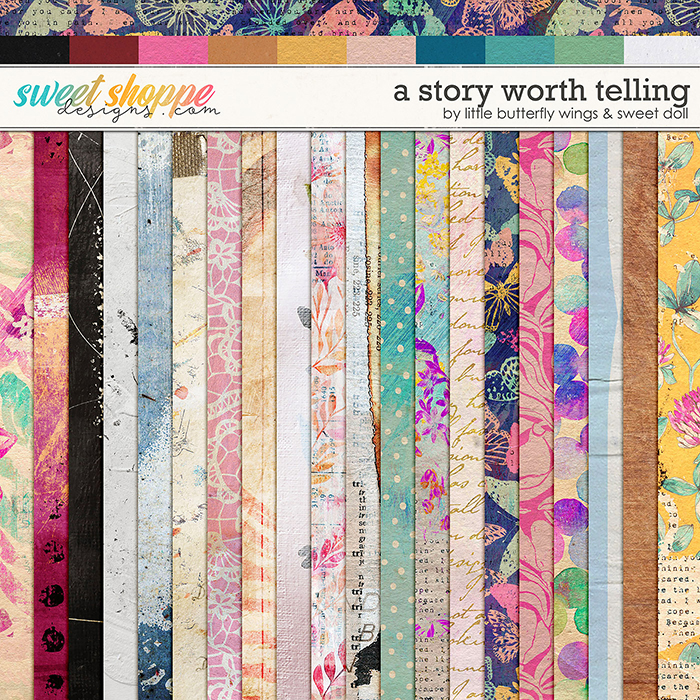 A Story Worth Telling Papers by Little Butterfly Wings & Sweet Doll