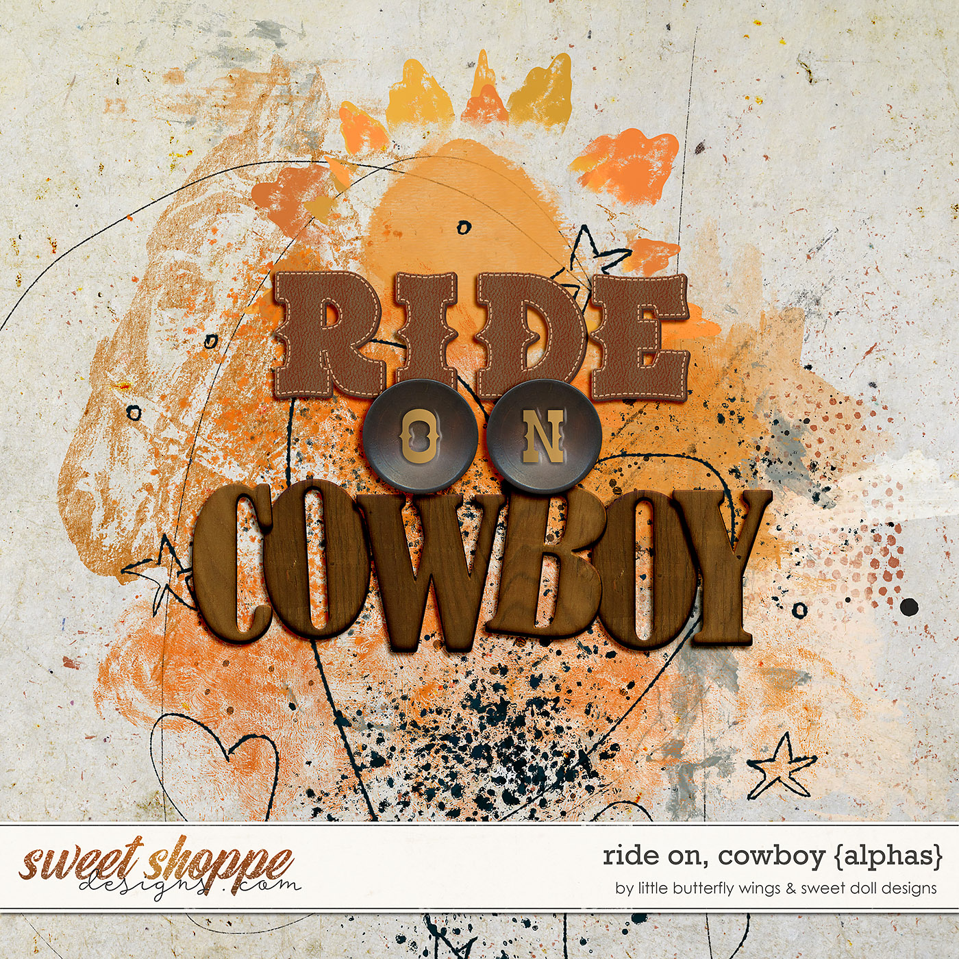 Ride On, Cowboy {alphas} by Little Butterfly Wings & Sweet Doll designs