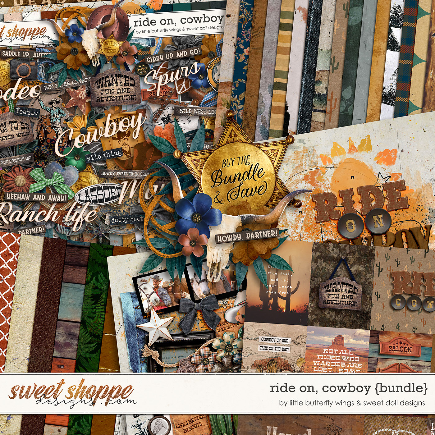Ride On, Cowboy {bundle} by Little Butterfly Wings & Sweet Doll designs