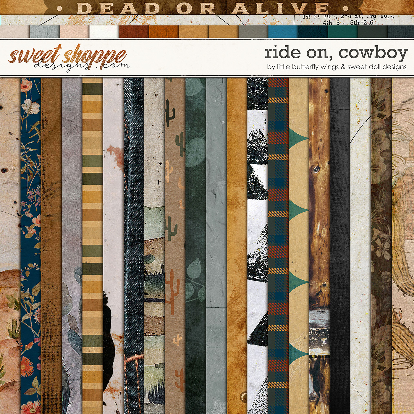 Ride On, Cowboy Papers by Little Butterfly Wings & Sweet Doll designs