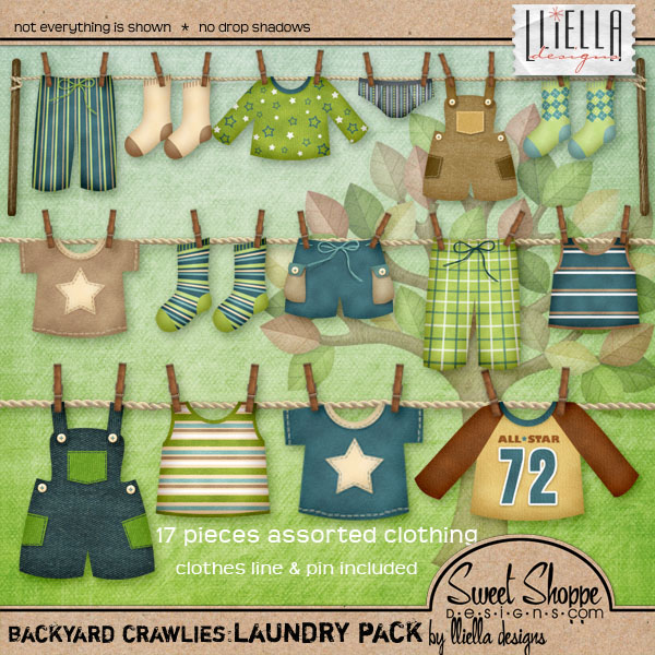Backyard Crawlies: Laundry Pack by lliella designs