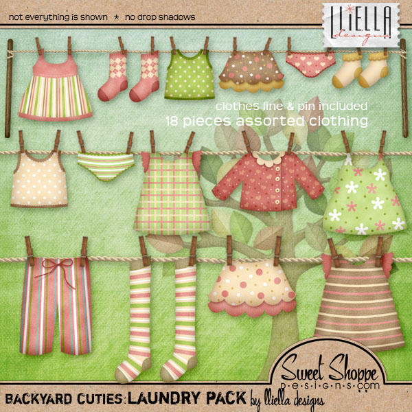 Backyard Cuties: Laundry Pack by lliella designs