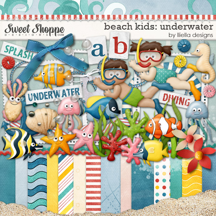 Beach Kids: Underwater by lliella designs