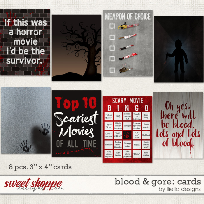 Blood & Gore: Cards by lliella designs