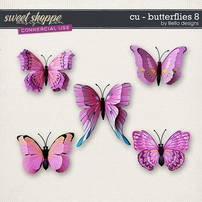 CU - Butterflies 8 by lliella designs