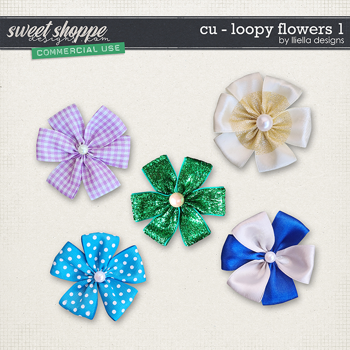 CU - Loopy Flowers 1 by lliella designs