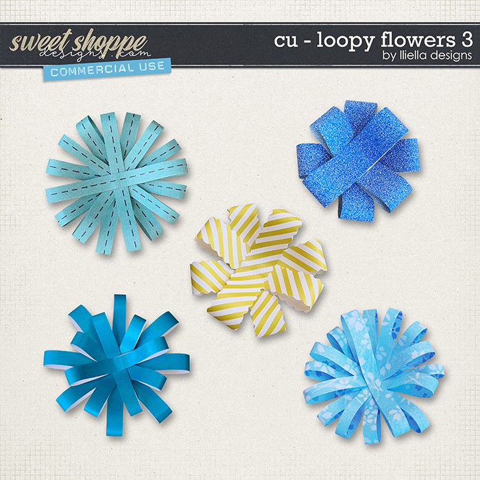 CU - Loopy Flowers 3 by lliella designs